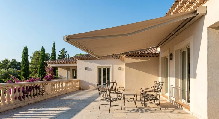 Scène d'atelier industriel avec opérateur appliquant un revêtement par pulvérisation thermique sur une pièce métallique orange suspendue